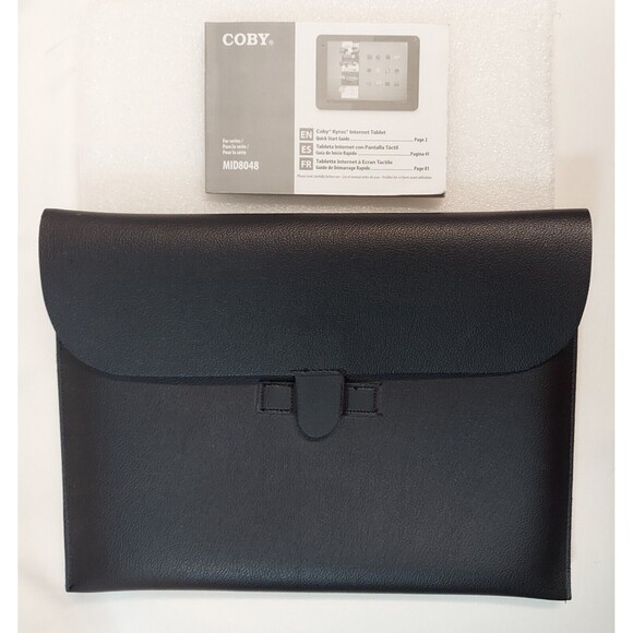 Coby Kyros Tablet Mid8048 4GB Bundle Manual & Faux Leather Case - Picture 3 of 3